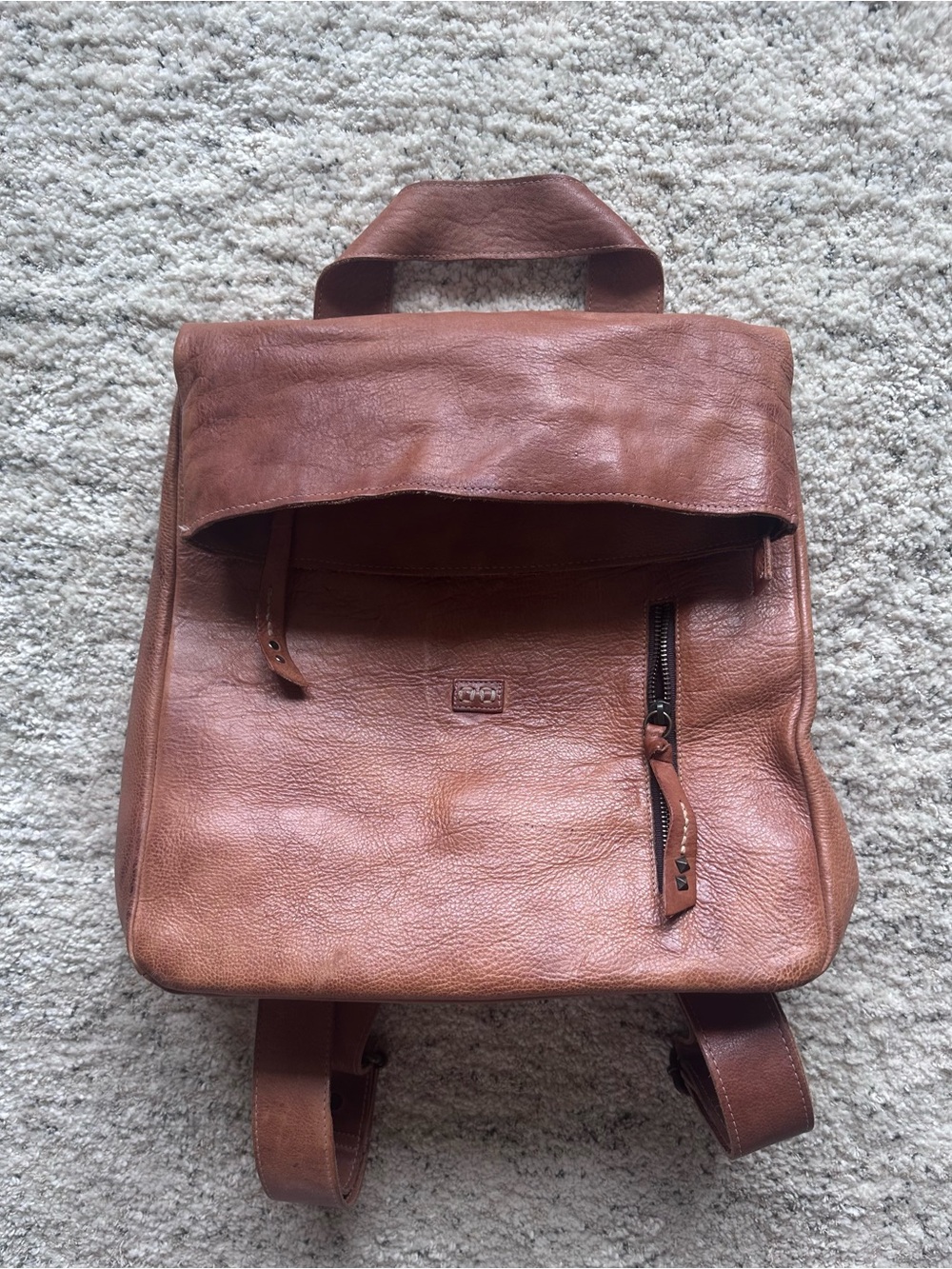 BED|STÜ Howie Backpack in Tan Rustic leather. Originally retailed for $345.